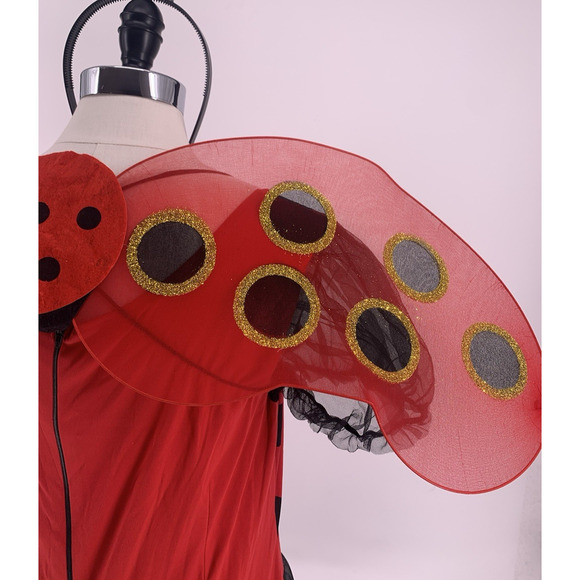 Leg Avenue 3-Piece Lovely Ladybug Adult Halloween Costume Plus Size 3X-4X - Picture 9 of 15